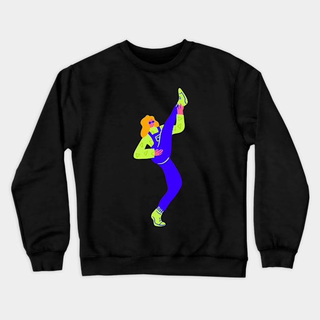 dance - High on life! Crewneck Sweatshirt by Art by Ergate